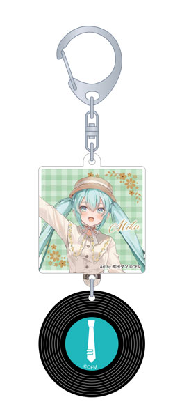 初音ミクシリーズ レコード風キーホルダー レジャフェス A 初音ミク[ムービック]