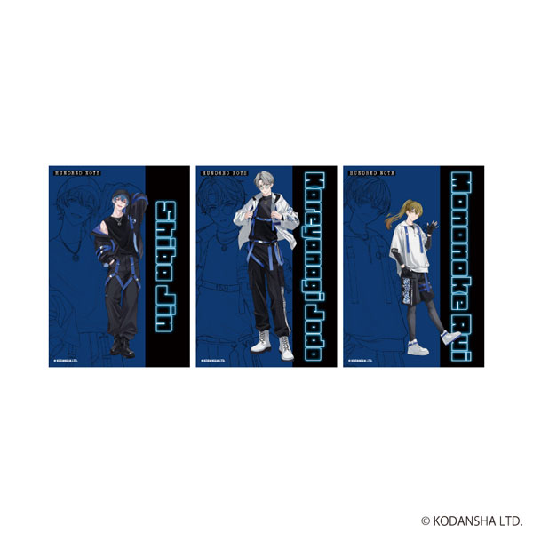 L版ブロマイド3枚セット「ハンドレッドノート」01/集合デザイン タクティカルファッションver.(描き下ろしイラスト)[A3]