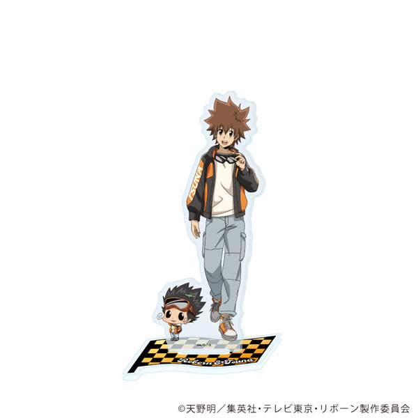 アクリルスタンド「家庭教師ヒットマンREBORN！」94/リボーン＆沢田綱吉(描き下ろしイラスト)[A3]