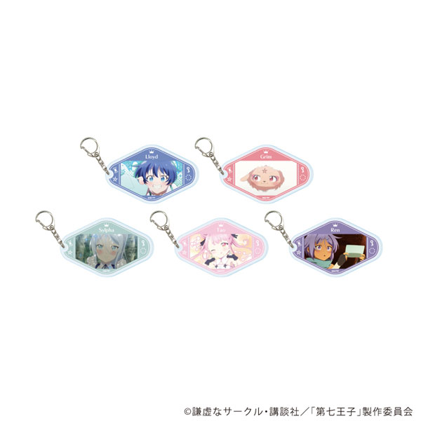 アクリルキーホルダー「TVアニメ『転生したら第七王子だったので、気ままに魔術を極めます』」01/場面写イラスト 5個入りBOX[A3]