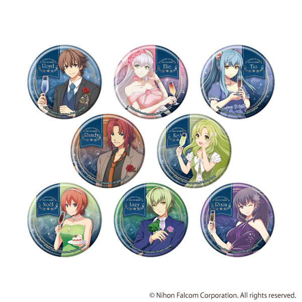 閃の軌跡　軌跡シリーズ　新年描き起こし 76㎜缶バッジ　リィン　クロウ 缶バッジ「英雄伝説 零の軌跡」01/描き起こしイラスト 8個入り