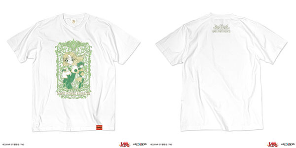 TVアニメ『魔法騎士レイアース』第2弾 デコラティブTシャツ 3(鳳凰寺風＆フェリオ) ホワイト L[AIR TWOKYO]《発売済・在庫品》