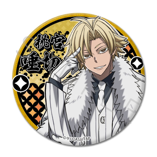 桃宮唾切 缶バッジ 桃源暗鬼 TSUTAYA ポップアップ 原画 TVアニメ「桃源暗鬼」第1弾 3way缶バッジ YJ (桃宮唾切)[シンク