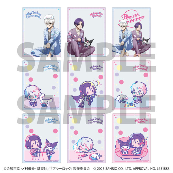 アクリルカード「TVアニメ『ブルーロック』×サンリオキャラクターズ」03/コラボイラスト 9個入りBOX[A3]
