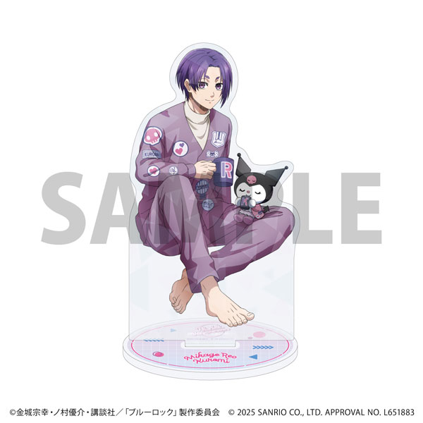 ホログラムアクリルスタンド「TVアニメ『ブルーロック』×サンリオキャラクターズ」02/御影玲王×クロミ(コラボイラスト)[A3]