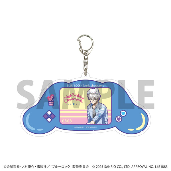 デカアクリルキーホルダー「TVアニメ『ブルーロック』×サンリオキャラクターズ」19/凪誠士郎×シナモロール(コラボイラスト)[A3]