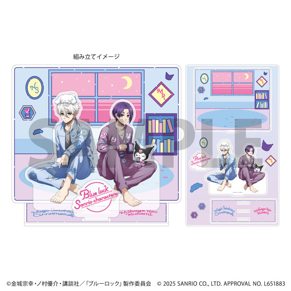 プレミアム アクリルジオラマプレート「TVアニメ『ブルーロック』×サンリオキャラクターズ」05/集合デザイン(コラボイラスト)[A3]