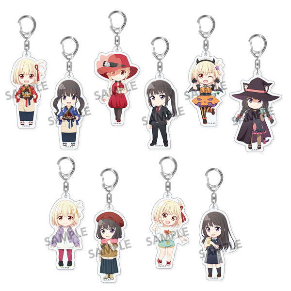 リコリス・リコイル展★アクリルチャーム アクリルキーホルダー全種類セット 14個 リコリス・リコイル展☆アクリルチャーム アクリルキーホルダー
