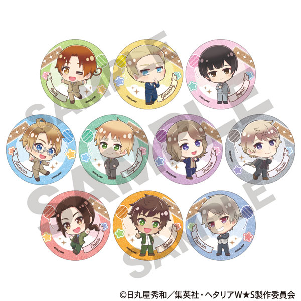 ヘタリア World☆Stars トレーディンググリッター缶バッジ ちま