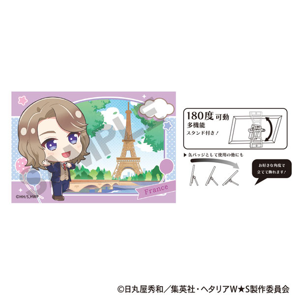 ヘタリア World☆Stars アート缶バッジ フランス ちまにわ