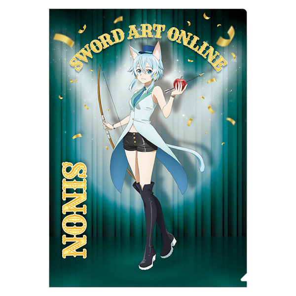 SAO ソードアート　秋葉原カフェ限定　クリアファイル　アスナ　シノン 7b8982fb78a0b7f7d834a2fa4e241c