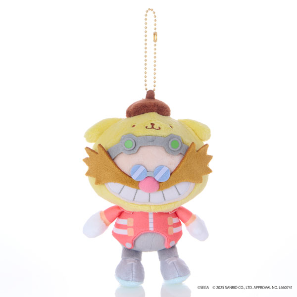 SONIC＆FRIENDS Sanrio characters マスコット Dr.エッグマン×ポムポムプリン[セガ フェイブ]《発売済・在庫品》