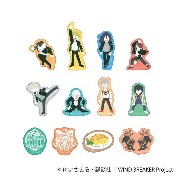 WIND BREAKER フレークステッカー ゆるパレット[ムービック]