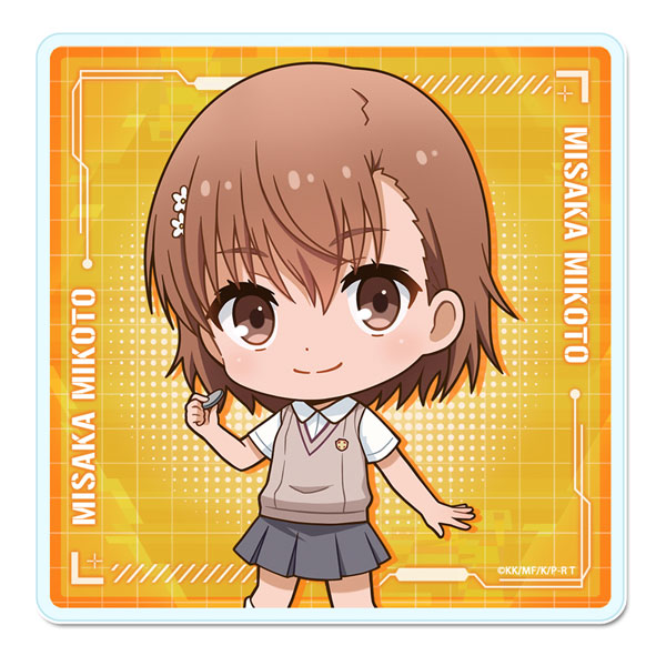 とある科学の超電磁砲T ぷちちょこアクリルコースター 御坂美琴