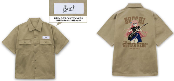 00初期 DRIVEN 100% Skateboader ワークシャツ L アニメ「ぼっち・ざ・ろっく！」 後藤ひとり 刺繍ワークシャツ
