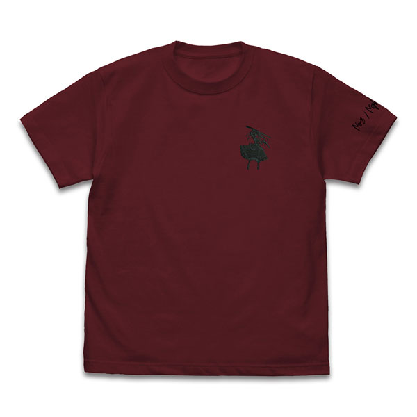 デート・ア・ライブV 時崎狂三 ワンポイント刺繍Tシャツ/BURGUNDY-S（再販）[コスパ]《０９月予約》
