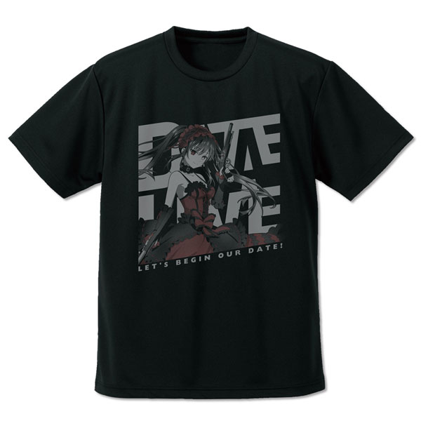 デート・ア・ライブV 時崎狂三 ドライTシャツ/BLACK-XL[コスパ]《在庫切れ》