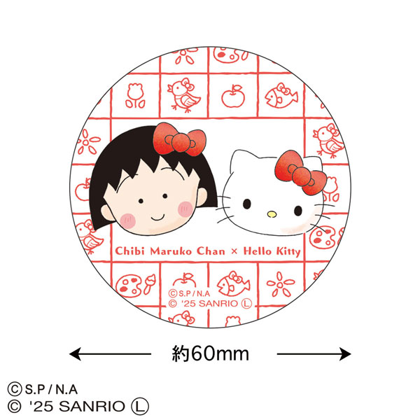 ちびまる子ちゃん×サンリオキャラクターズ ステッカー(まる子/ハローキティ)[トーシンパック]《発売済・在庫品》
