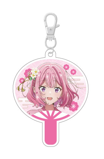わたしが恋人になれるわけないじゃん、ムリムリ！(※ムリじゃなかった！？) ミニうちわキーホルダー れな子 浴衣[ディー・エヌ・エー]《０９月予約》