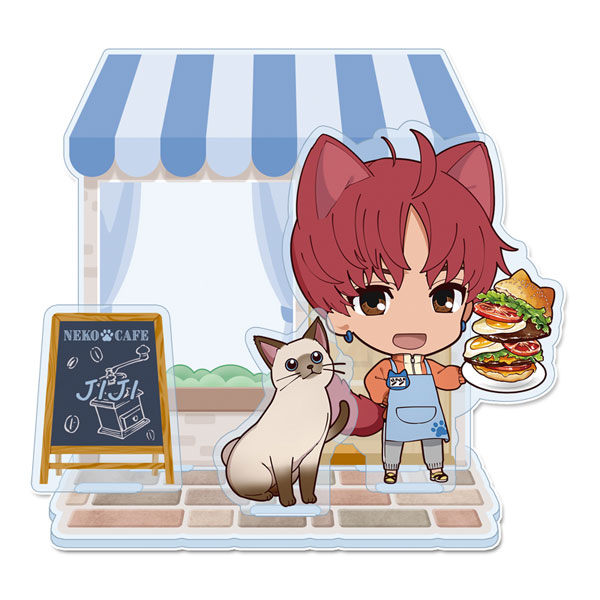 TVアニメ『ダンダダン』 ぷちちょこ ミニアクリルジオラマ ジジ 猫カフェ[シーズナルプランツ]《発売済・在庫品》