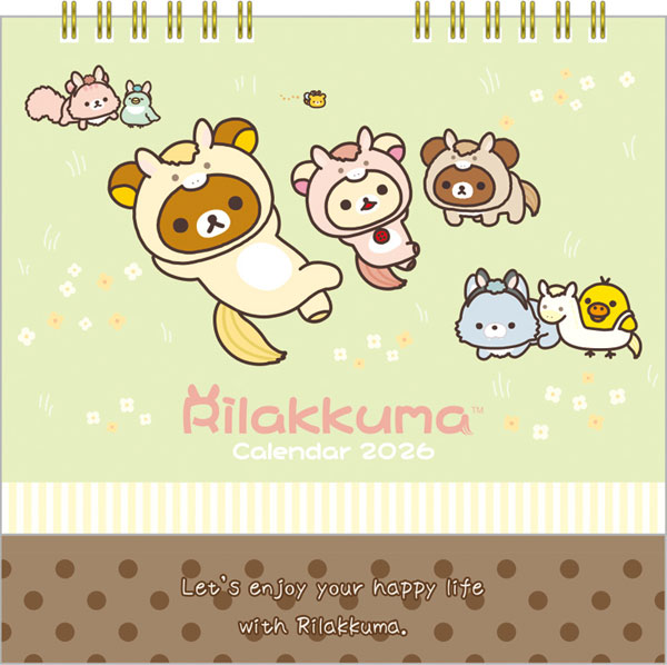 CD40301 リラックマ 卓上カレンダー[サンエックス]《発売済・在庫品》