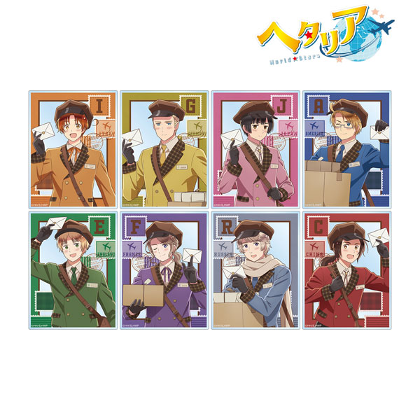 アニメ「ヘタリア World★Stars」 描き下ろし 郵便屋ver. トレーディングアクリルカード 8個入りBOX[アルマビアンカ]《在庫切れ》