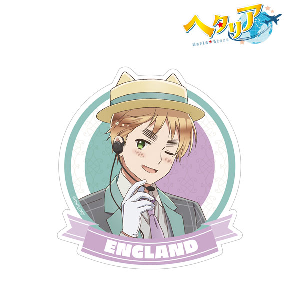 ヘタリア　アニカフェ　ステッカー　コースター　イギリス　日本 ヘタリア イギリス コースター 特典 アニメイトカフェ アニカフェ