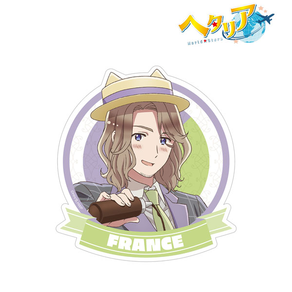 アニメ「ヘタリア World★Stars」 描き下ろし フランス 遊園地ver. ダイカットステッカー[アルマビアンカ]《在庫切れ》
