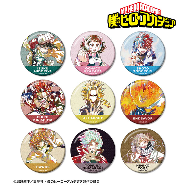 TVアニメ『僕のヒーローアカデミア』 トレーディング Ani-Art 第8弾 グリッター缶バッジ ver.A 9個入りBOX[アルマビアンカ]《在庫切れ》