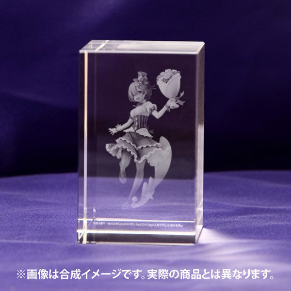 リゼロ　レム　3Dクリスタル　エビテン限定 KDcolle5周年記念 『Re：ゼロから始める異世界生活』 レム 生誕