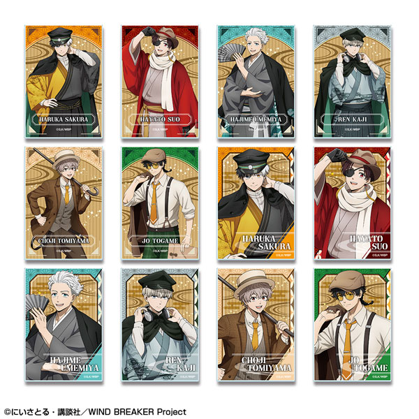 TVアニメ「WIND BREAKER」 トレーディングアクリルカード (レトロモダンver.)[描き下ろし] 12個入りBOX（再販）[ライセンスエージェント]《０１月予約》