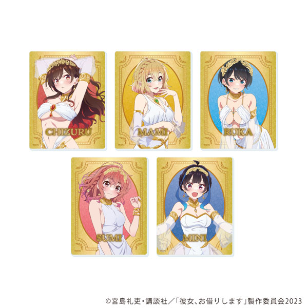 アクリルカード「TVアニメ『彼女、お借りします』」23/女神ver. B(描き下ろしイラスト) 5個入りBOX[A3]《１０月予約》