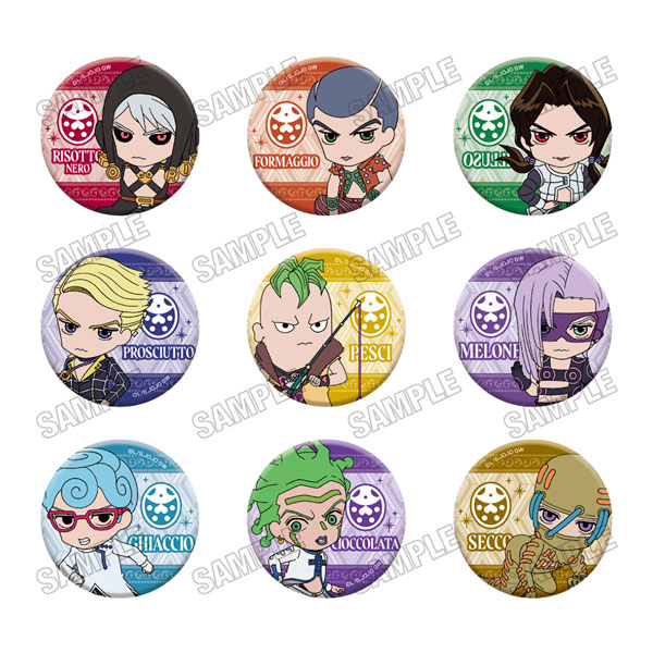 アニメ『ジョジョの奇妙な冒険 黄金の風』 ミニキャラ缶バッジ
