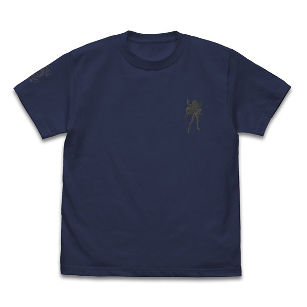 Fate/Grand Order セイバー/沖田総司 ワンポイント刺繍Tシャツ/INDIGO-XL（再販）[コスパ]《０８月予約》