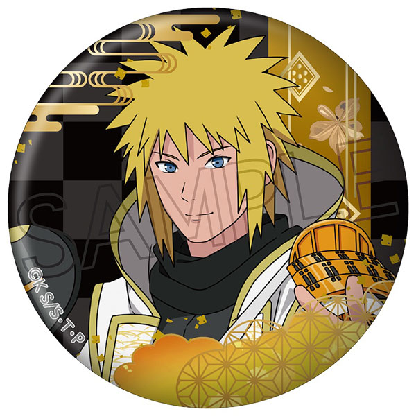 NARUTO-ナルト- 疾風伝 箔押し缶バッジ 忍武者 波風ミナト