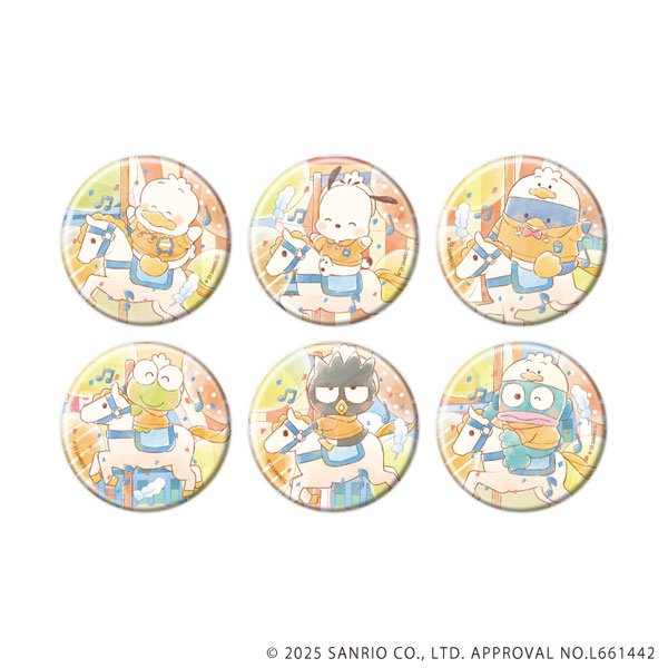 ホログラム缶バッジ(57mm)「はぴだんぶい」06/グラフアートイラスト 6個入りBOX[A3]《１１月予約》