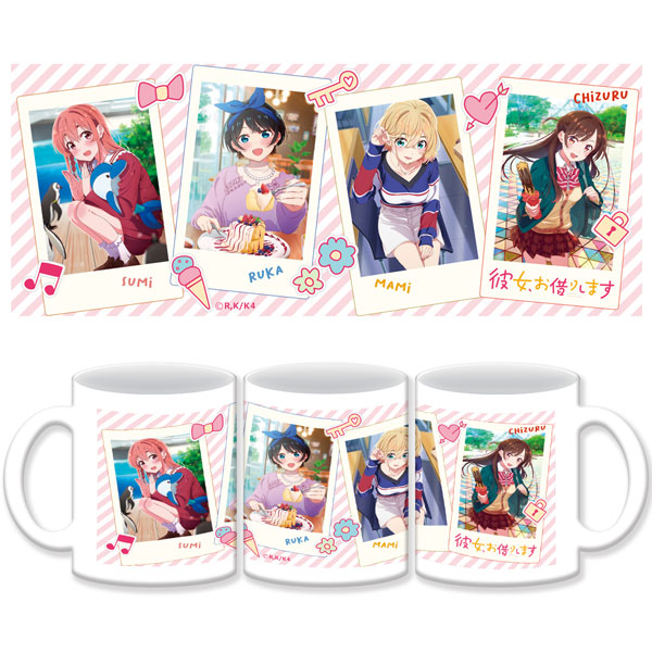 彼女お借りします Ani-Art マグカップ　4種セット TVアニメ『彼女、お借りします』 - 桜沢 墨 Ani-Art マグカップ