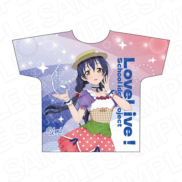 ラブライブ スクフェスAS 1周年記念 フルグラフィックTシャツ 園田海未 ラブライブ！ 描き下ろしフルグラフィックTシャツ / 園田海未