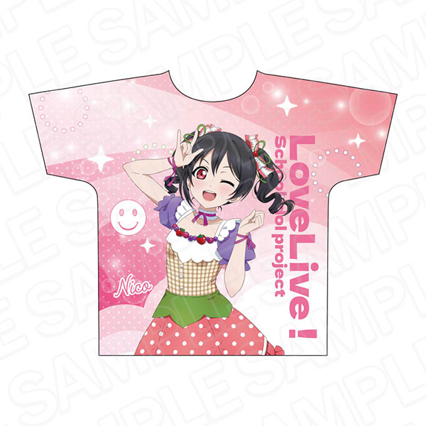 ラブライブ！ フルグラフィックTシャツ 矢澤にこ Cafe party ver