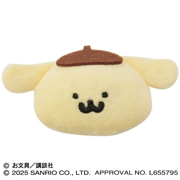 ポムポムプリン×お文具といっしょ もふもふバッジ (3)ポムポムプリン[エンスカイ]《発売済・在庫品》