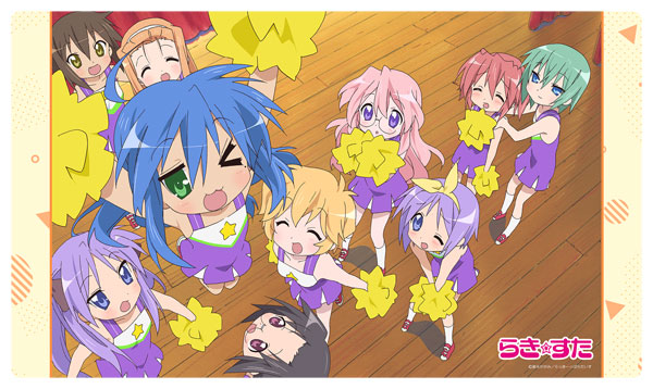 らき☆すた ラバーマット チア集合（再販）[エムズファクトリー]《在庫