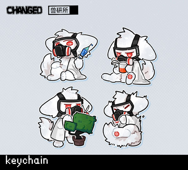 Changed Dr. K アクリルキーチェーン 4個セット[獣研所]《在庫切れ》