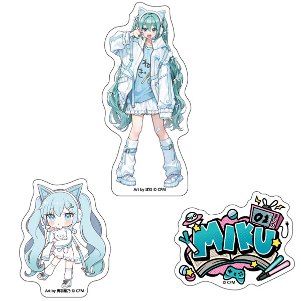 初音ミク ステッカー3枚セット akiba culture fashion 初音ミク[キャラバン]《１１月予約》