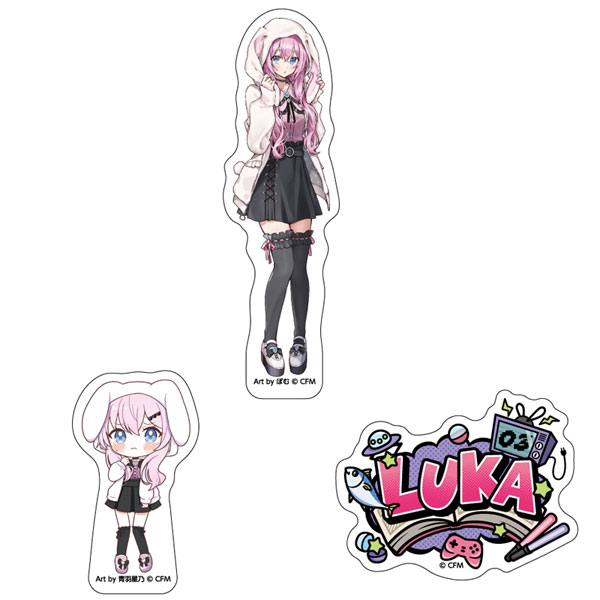 初音ミク ステッカー3枚セット akiba culture fashion 巡音ルカ[キャラバン]《１１月予約》