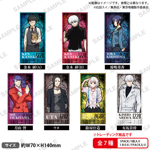 TVアニメ『東京喰種トーキョーグール』 トレーディングチケット風