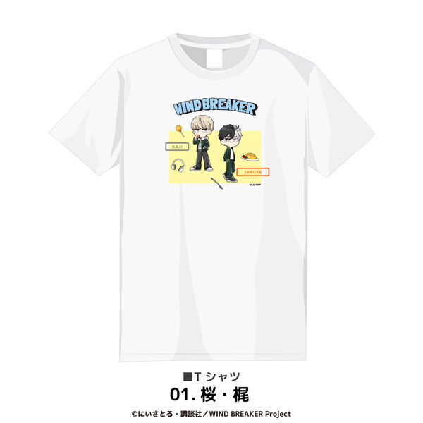 TVアニメ『WIND BREAKER』 Tシャツ L 01.桜・梶[MAW]《10月予約》
