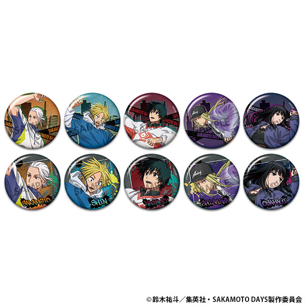 SAKAMOTO DAYS 描き下ろしトレーディング缶バッジ パルクール ver. 10個入りBOX