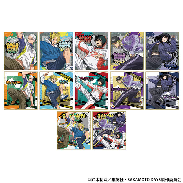 SAKAMOTO DAYS 描き下ろしトレーディングミニ色紙 パルクール ver. 12個入りBOX