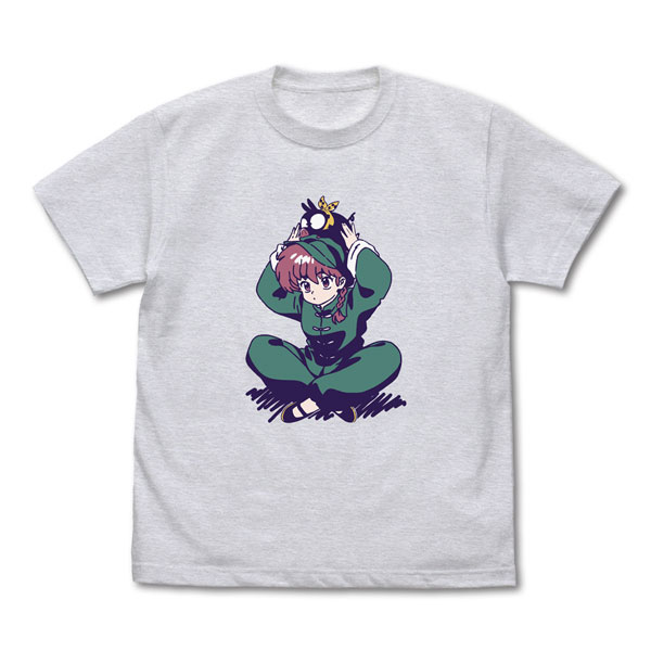 らんま1/2 らんまとPちゃん Tシャツ/ASH-XL[コスパ]《12月予約》