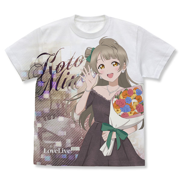 ラブライブ！ 描き下ろし 南ことり フルグラフィックTシャツ パーティードレス2025Ver./WHITE-XL（再販）[コスパ]《在庫切れ》